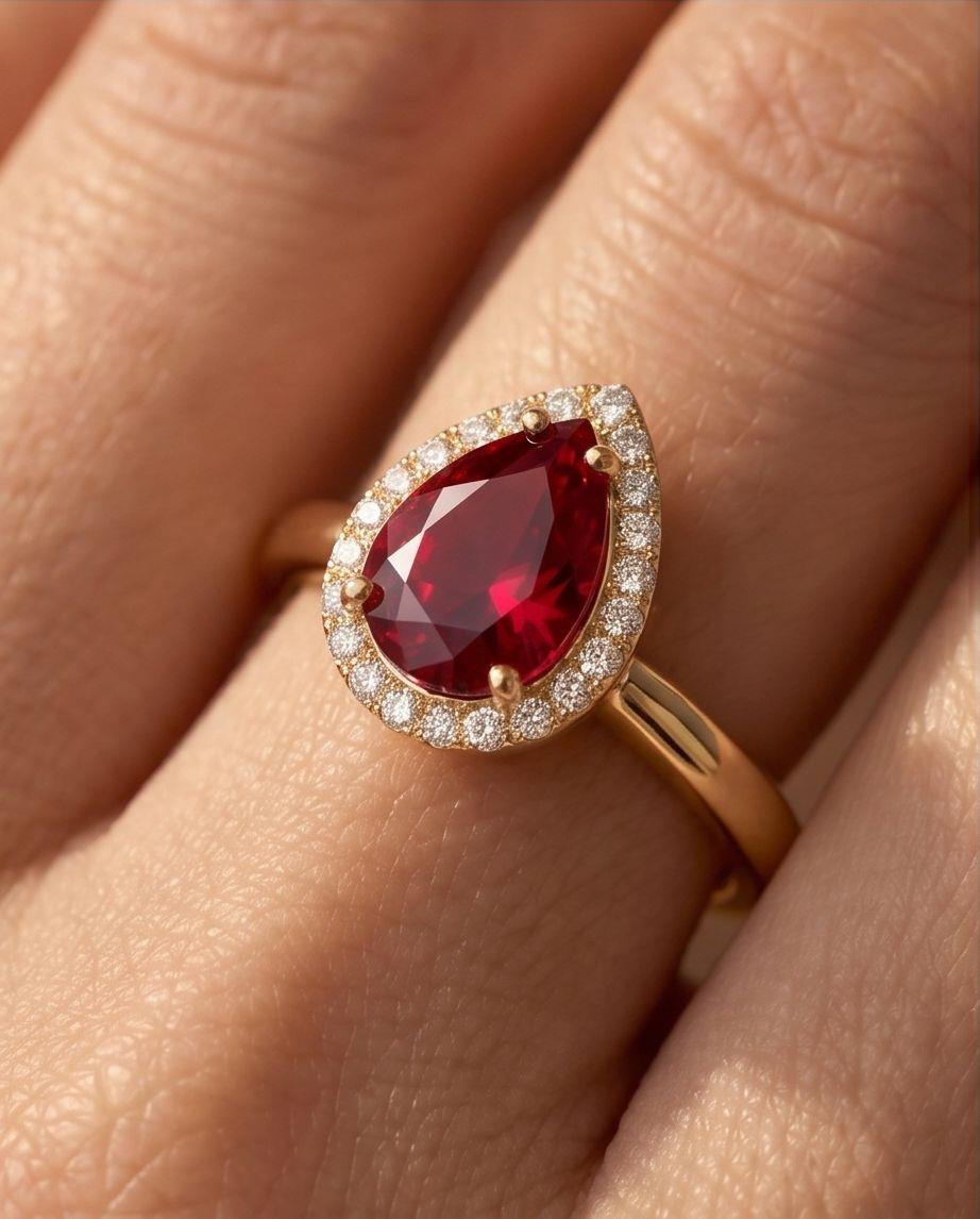 RUBY 14 AYAR ALTIN YÜZÜK