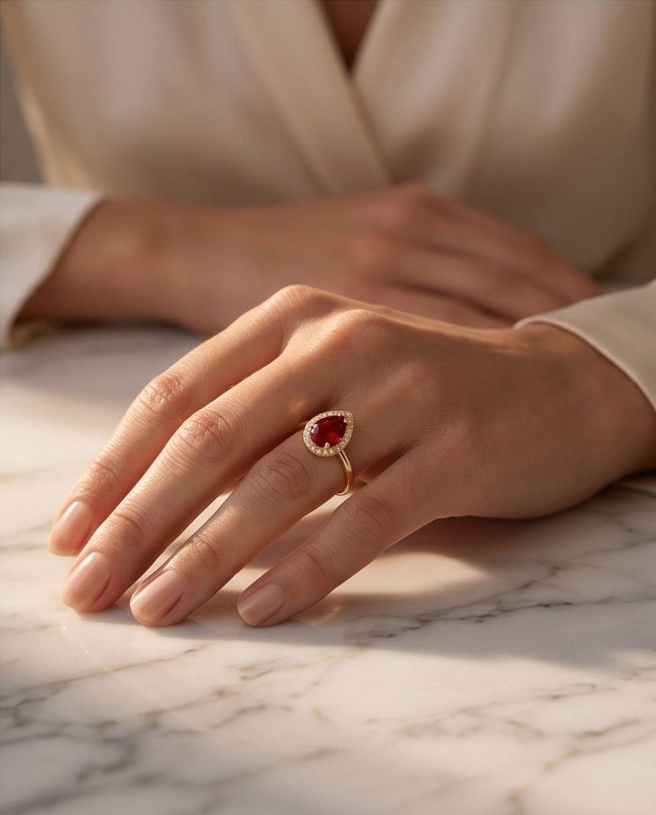RUBY 14 AYAR ALTIN YÜZÜK