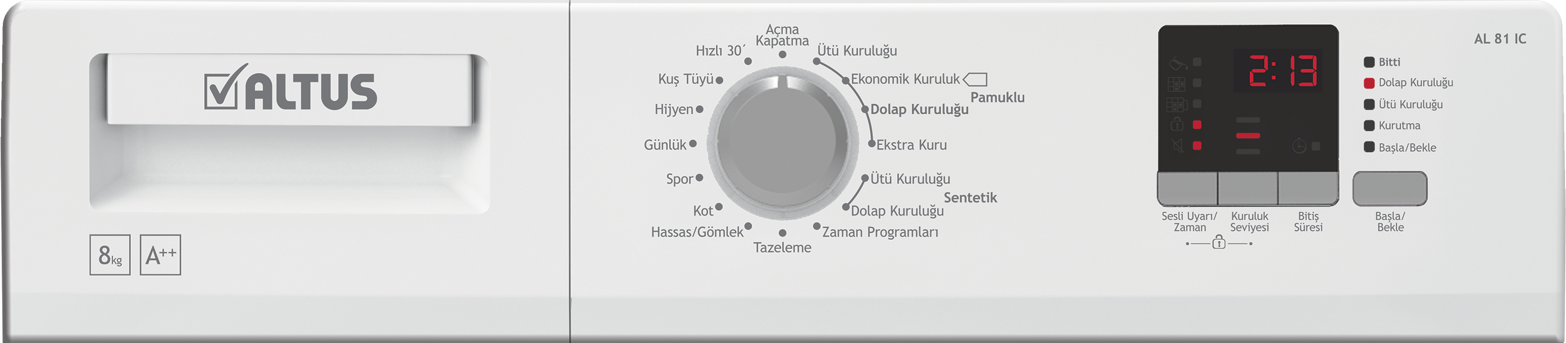 Altus 8 Kg Isı Pompalı Kurutma Makinesi ALTUS AL 81 IC 8 Kg Isı Pompalı Kurutma MakinesiIsı Pompalı ALTUSAL 81 ICALTUS