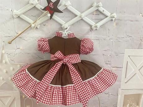 Kuki Vintage Kız Bebek Elbisesi, Özel Dikim Kız Çocuk Elbisesi, Doğum günü elbisesi, fotoğraf çekim elbisesi, Kız Bebek Hediyesi, 0-12 Yaşa Uygun