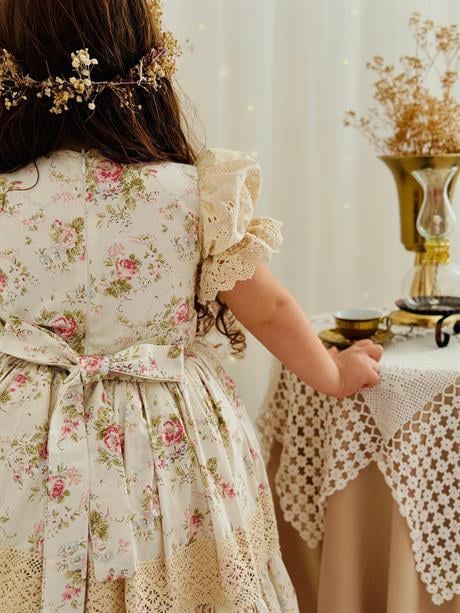 Lady Krem Kız Bebek Elbisesi,Doğum günü,fotoğraf çekim elbise,0-12 Yaş Uygun