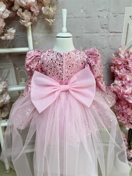 Pembe Taşlı Kız Bebek Elbisesi,Doğum günü elbise,fotoğraf çekim elbise,0-12 Yaş Uygun