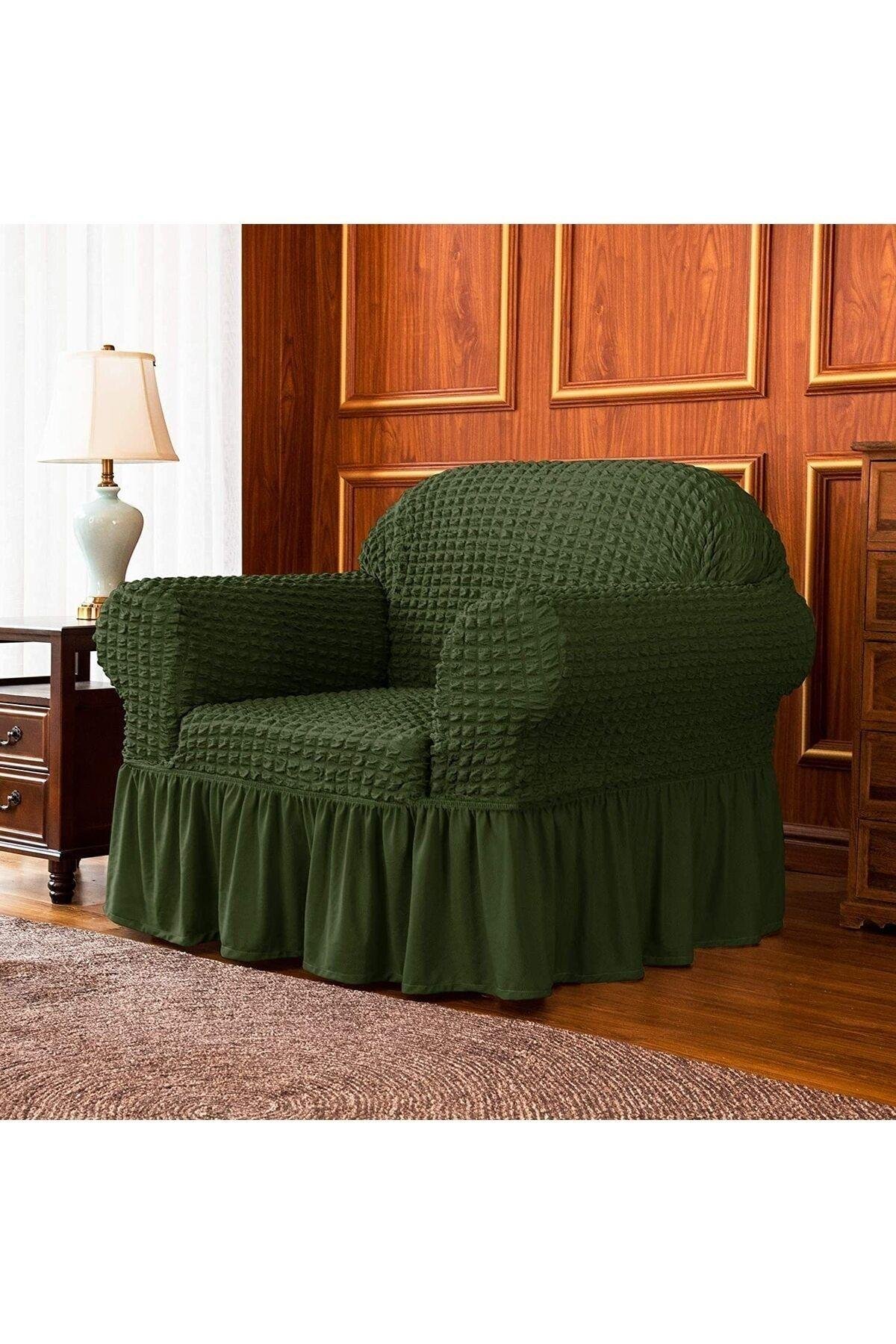 Brighthome bürümcük tek kişilik koltuk kılıfı ,berjer örtüsü lastikli,esnekli,etekli