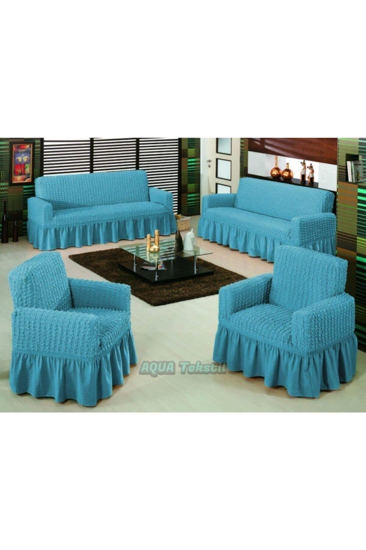 Bürümcük Kanepe Çekyat Örtüsü Koltuk Kılıfı 3 3 1 1