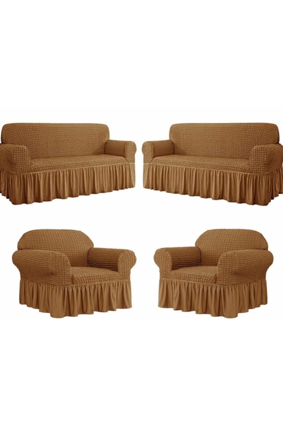 Bürümcük Kanepe Çekyat Örtüsü Koltuk Kılıfı 3 3 1 1