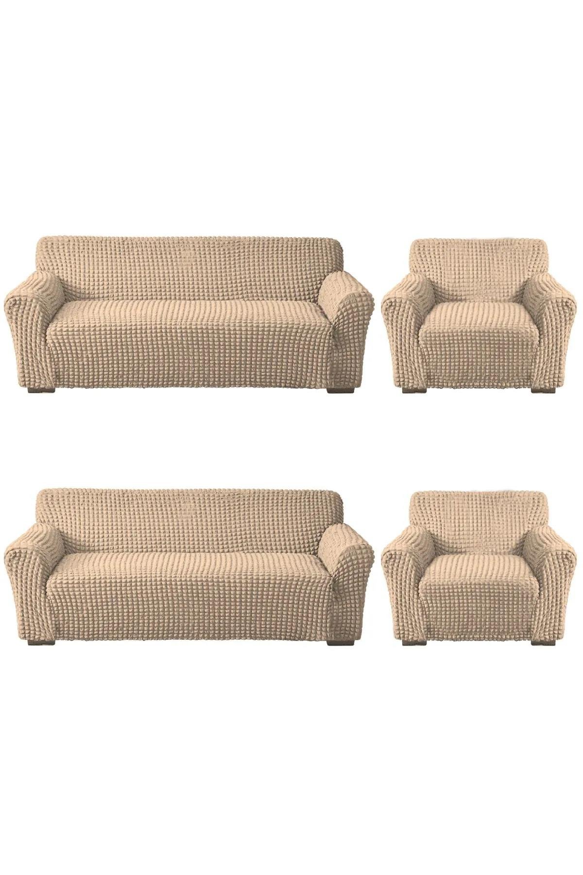 Bürümcük Koltuk Kanepe ,çekyat Örtüsü ,strech Pamuklu , Boydan Bürümcük 3+3+1+1