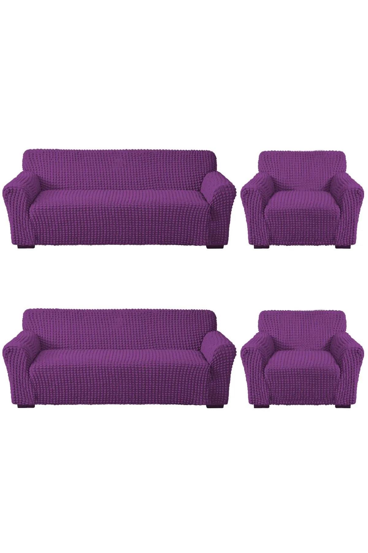 Bürümcük Koltuk Kanepe ,çekyat Örtüsü ,strech Pamuklu , Boydan Bürümcük 3+3+1+1