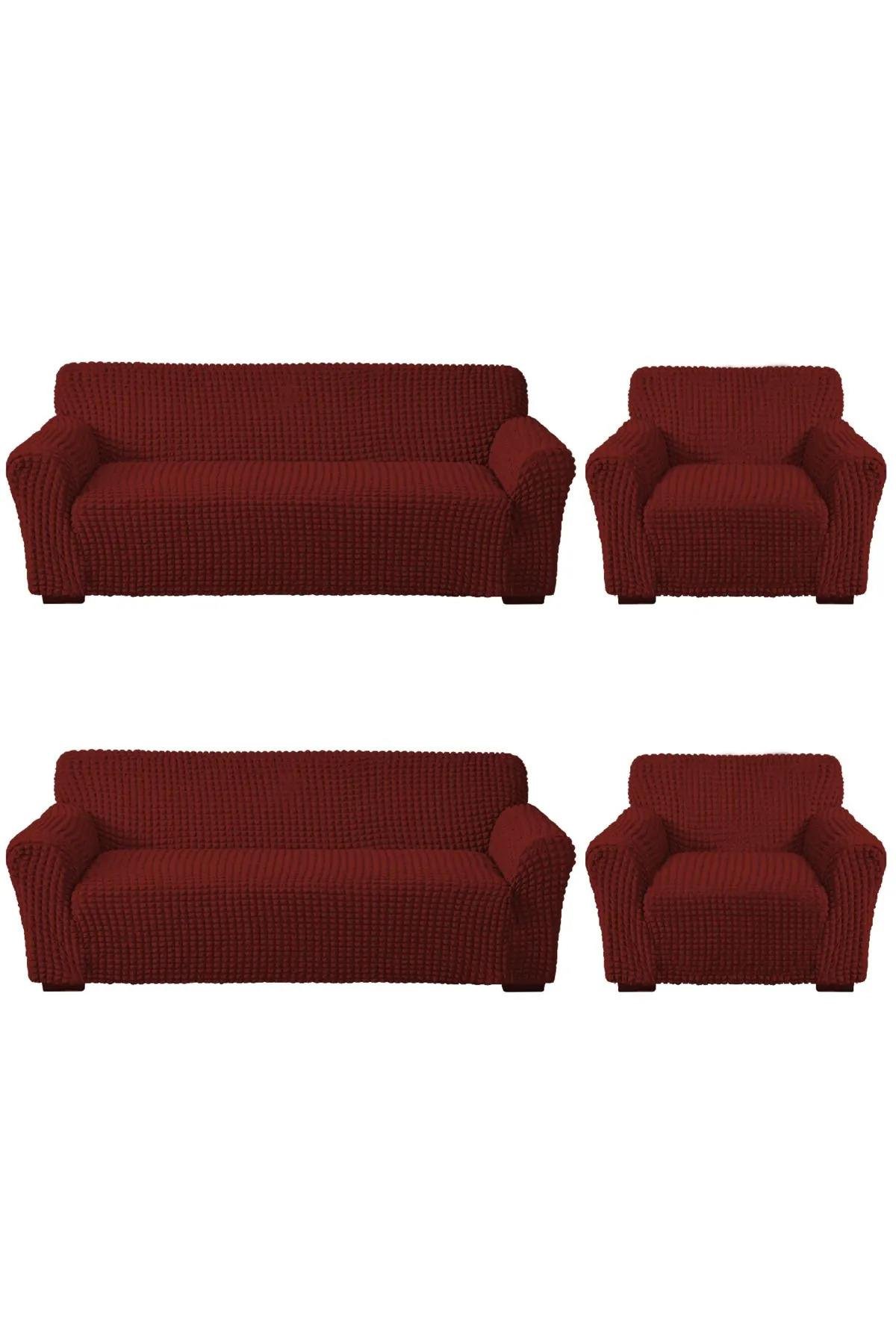 Bürümcük Koltuk Kanepe ,çekyat Örtüsü ,strech Pamuklu , Boydan Bürümcük 3+3+1+1