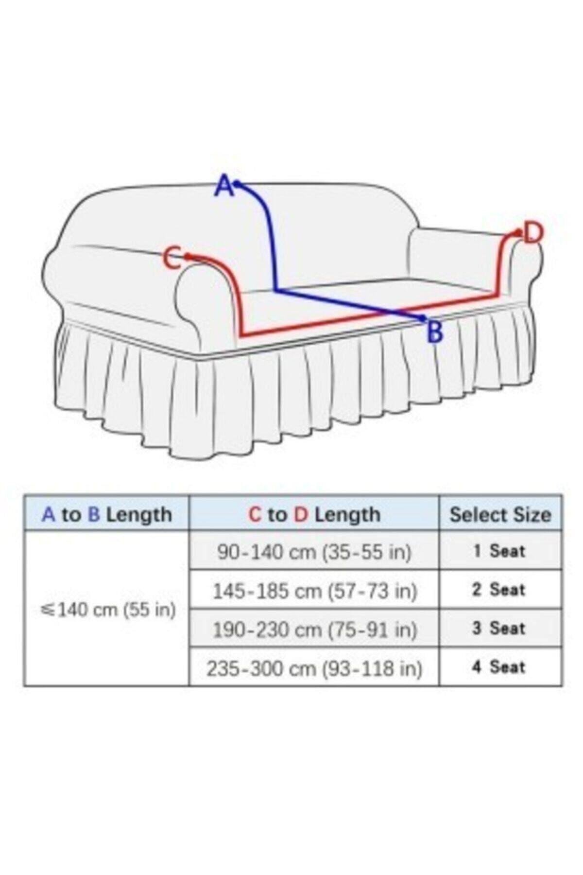 Bürümcük Koltuk ,kanepe Çekyat Örtüsü Strech Pamuklu , Boydan Bürümcük 3 Kişilik Antrasit