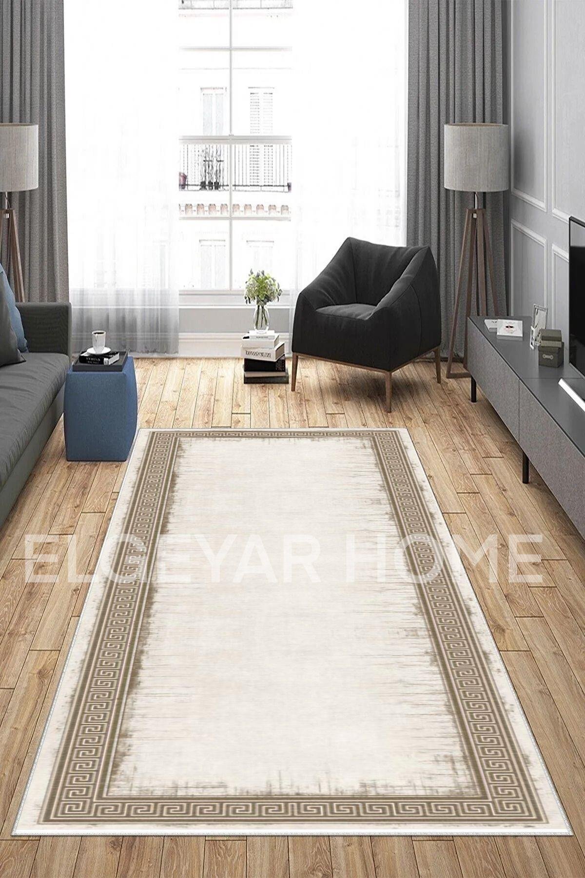 dijital baskılı yıkanabilir kaymaz dot taban salon, mutfak, koridor halısı, modern desen