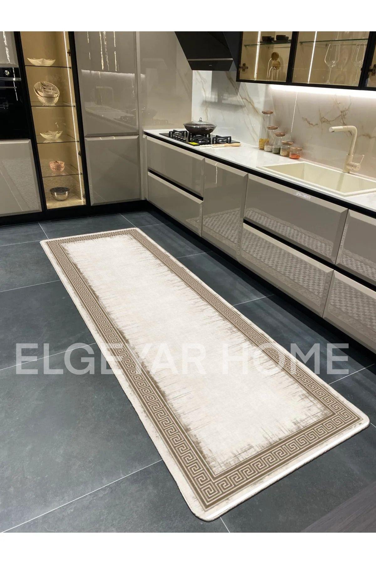 dijital baskılı yıkanabilir kaymaz dot taban salon, mutfak, koridor halısı, modern desen