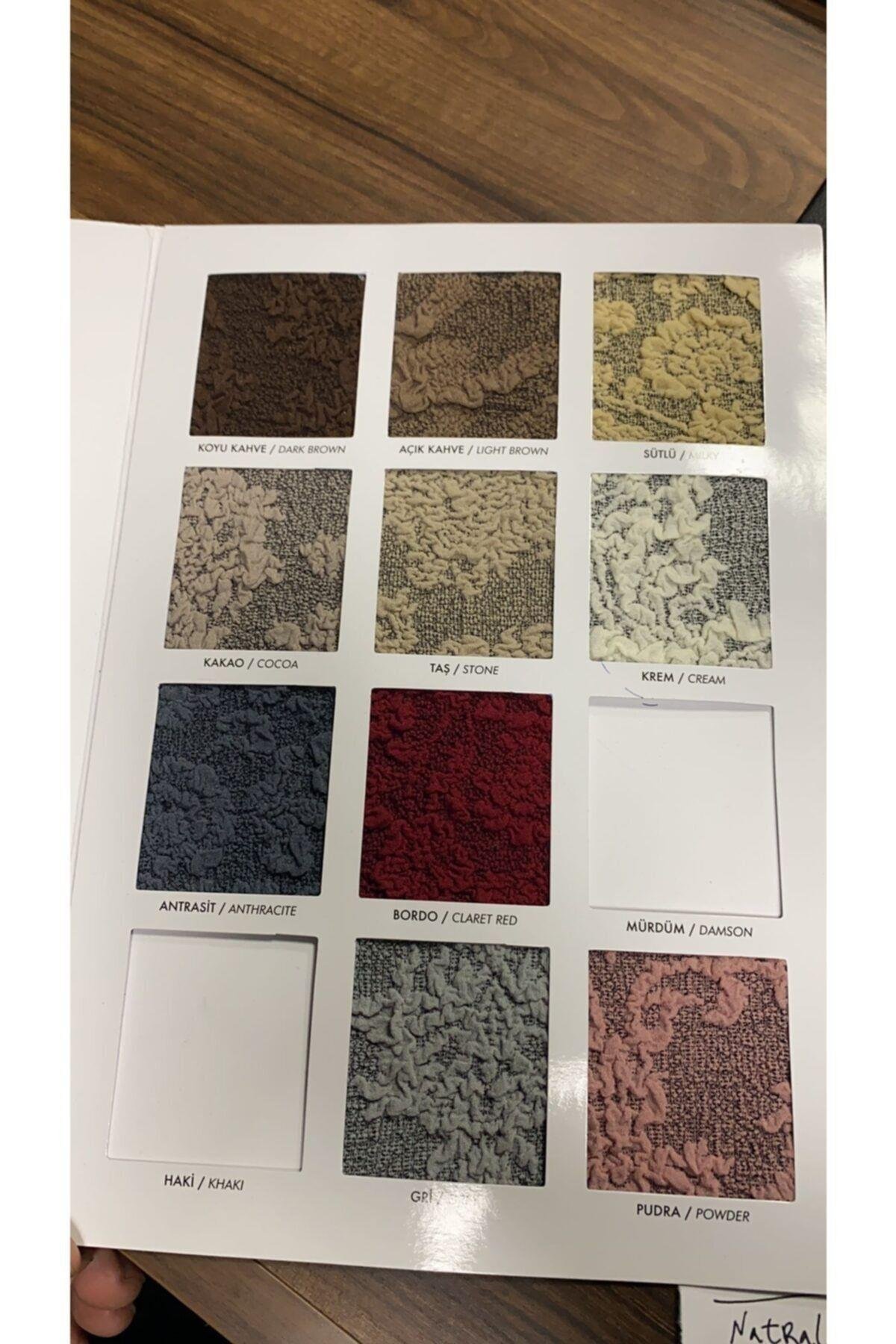 Jakarli Koltuk, Kanepe, Çekyat Örtüsü, Koltuk Kılıfı, Likrali, Lastikli, Standart 3+3