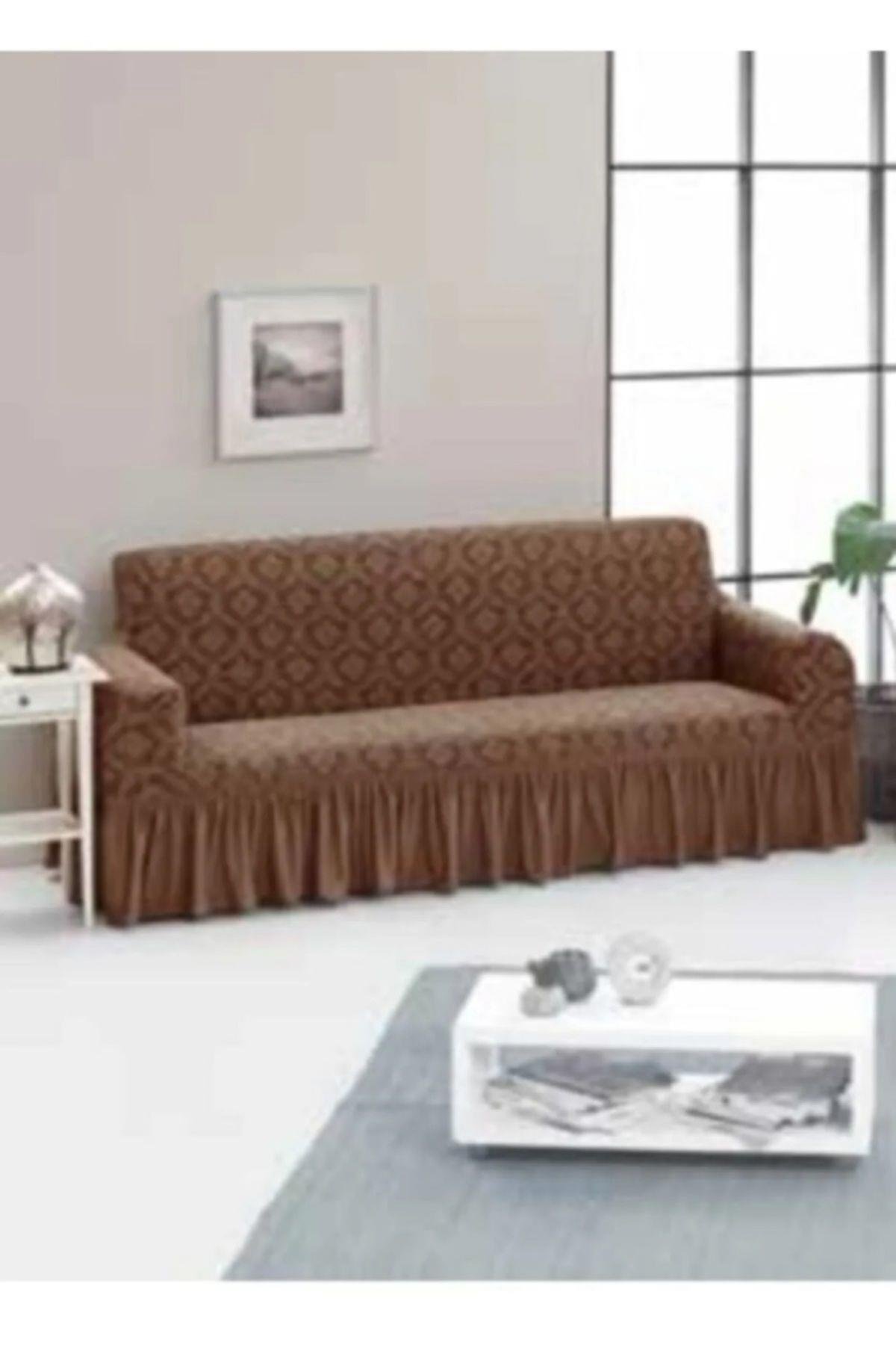 Jakarli koltuk ,kanepe, çekyat örtüsü ,koltuk kılıfı şal desen( 3kişilik koltuk için )