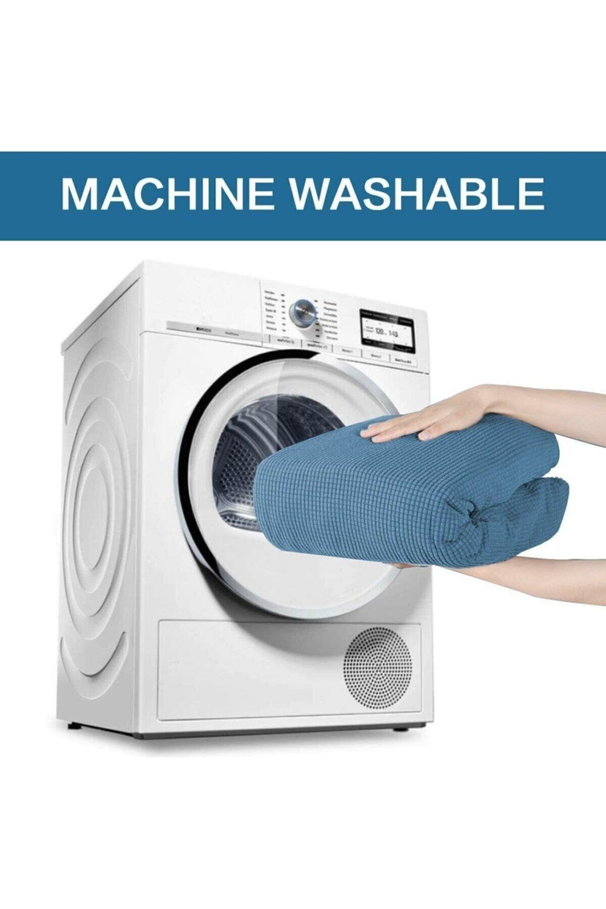 Jakarli Koltuk, Kanepe Çekyat Örtüsü Likrali Lastikli Standart 3 Kişilik