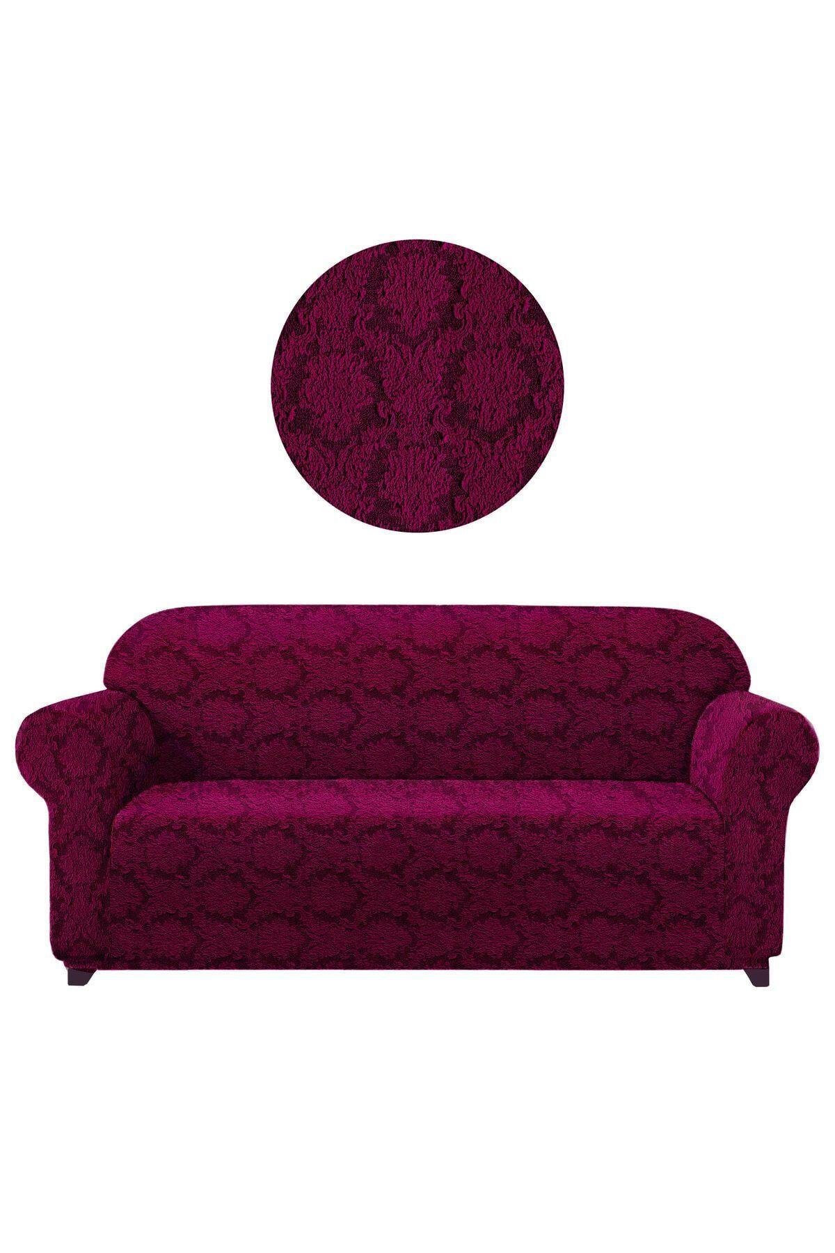 Jakarli Koltuk ,kanepe ,çekyat Örtüsü Şal Desen Esnekli Eteksiz3kişilik Koltuk Için