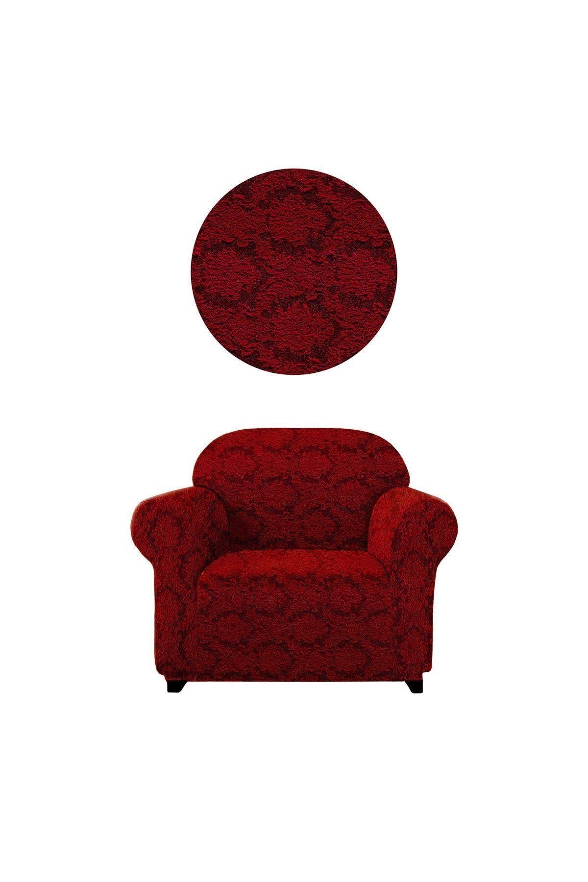 Jakarli Koltuk ,kanepe ,çekyat Örtüsü Şal Desen Esnekli Eteksiz Tekli (berjer)için