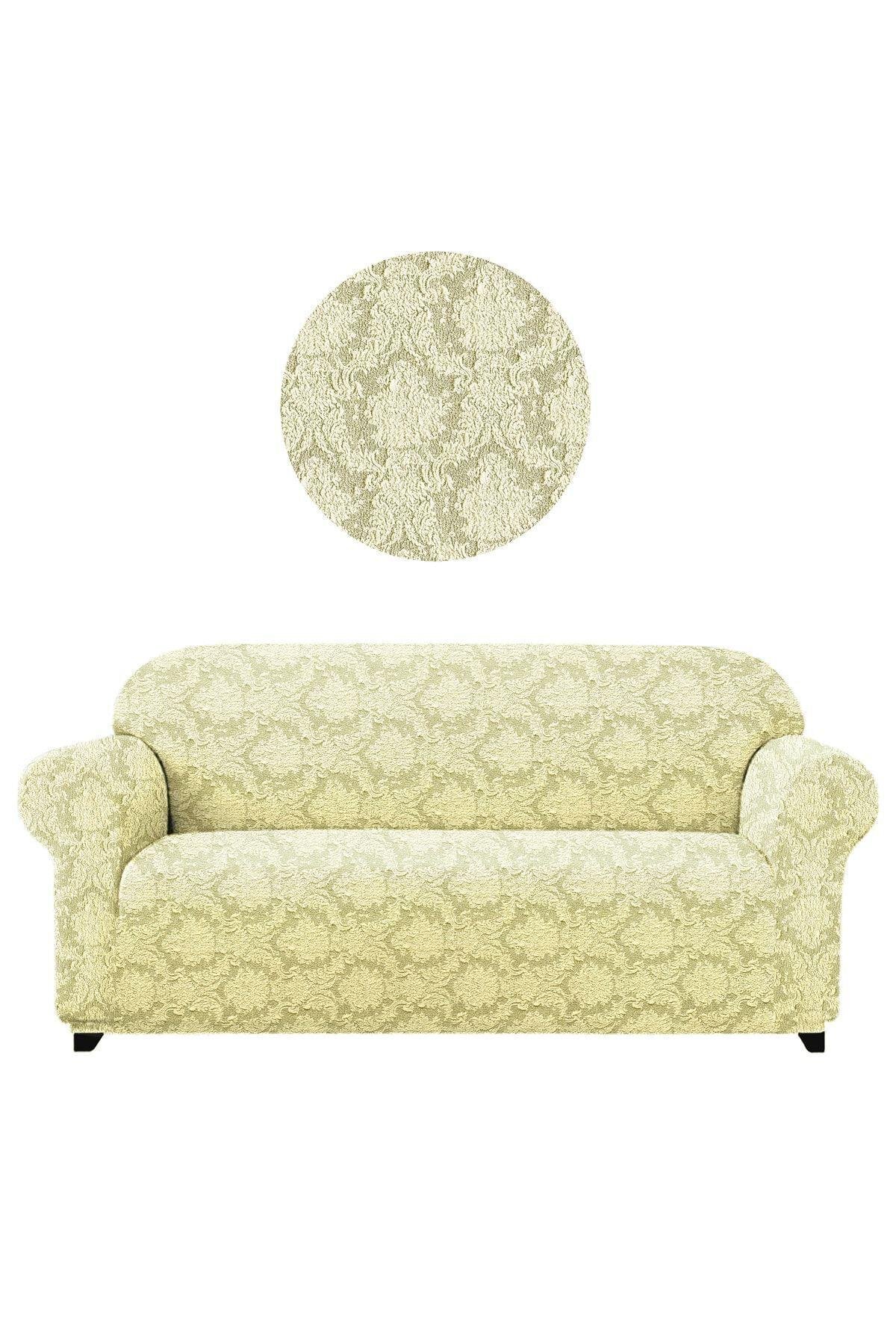 Jakarli Koltuk ,kanepe ,çekyat Örtüsü Şal Desen Esnekli Eteksiz3kişilik Koltuk Için