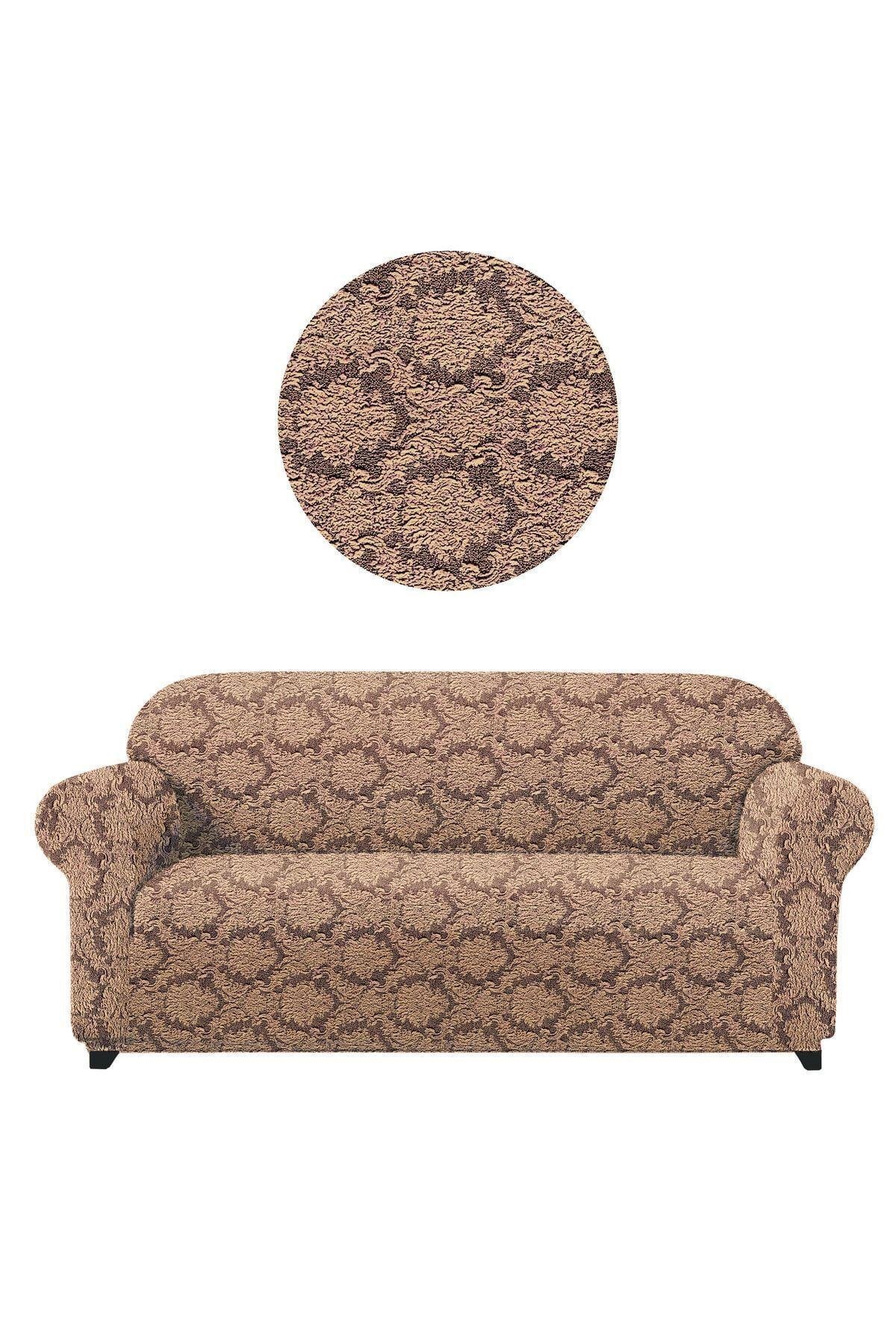 Jakarli Koltuk ,kanepe ,çekyat Örtüsü Şal Desen Esnekli Eteksiz3kişilik Koltuk Için