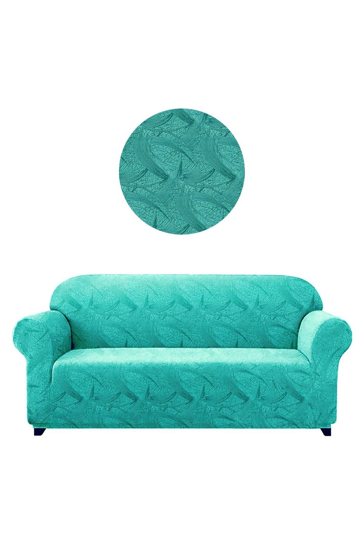 Jakarli Koltuk ,kanepe ,çekyat Örtüsü Sehra Desen Esnekli Eteksiz3kişilik Koltuk Için