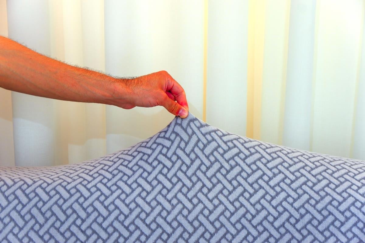 Jakarlı Koltuk Örtüsü Takımı Hasır Desen 3+3+1+1 – Gri