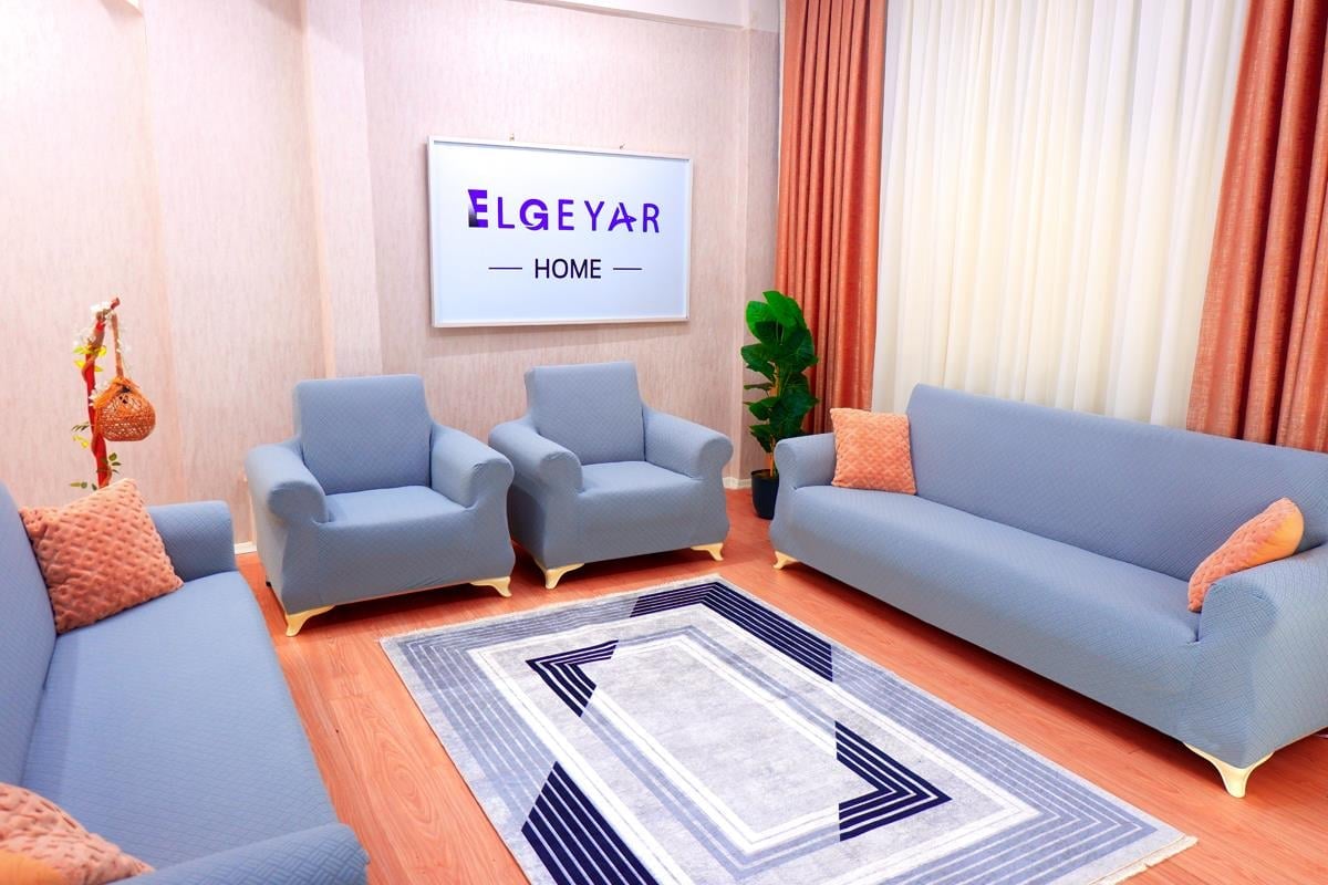 Jakarlı Koltuk Örtüsü Takımı Sepet Desen 3+3+1+1 - Gri