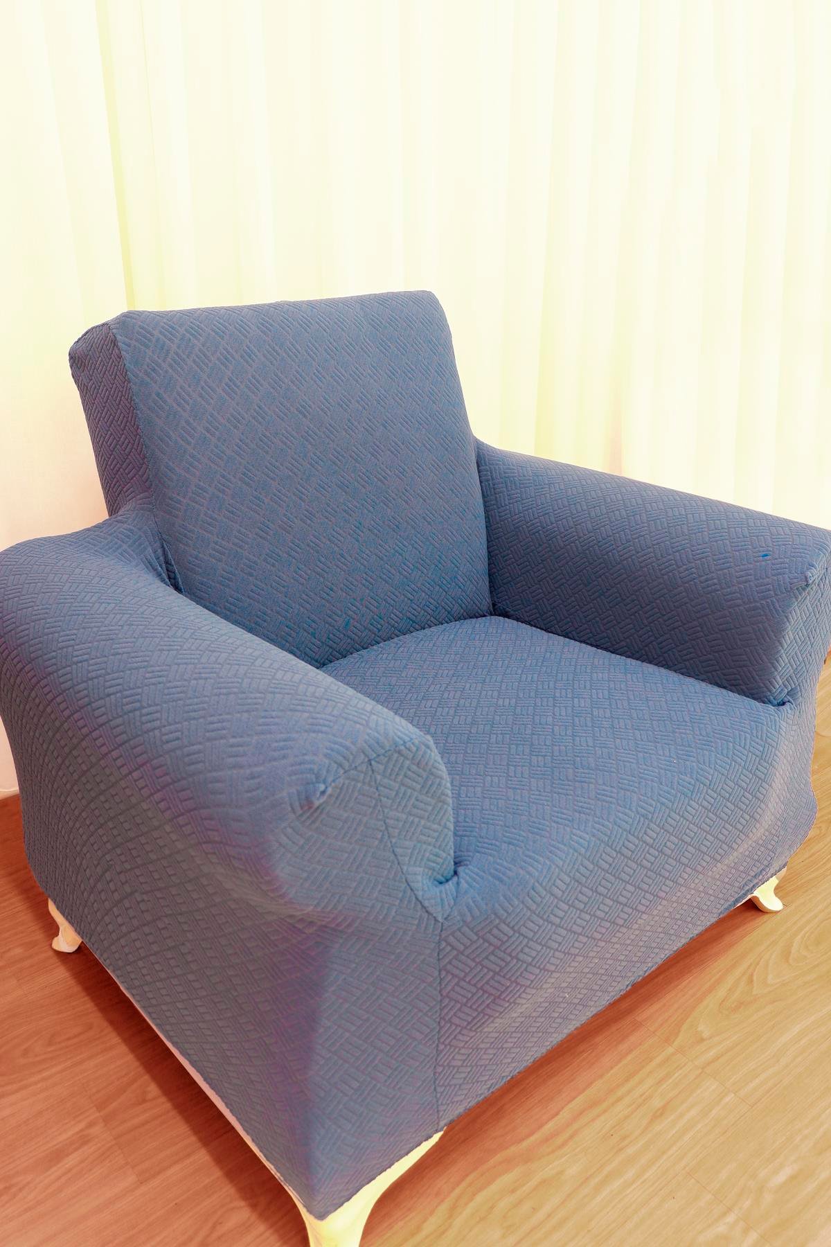 Jakarlı Koltuk Örtüsü Takımı Sepet Desen 3+3+1+1 - Antrasit