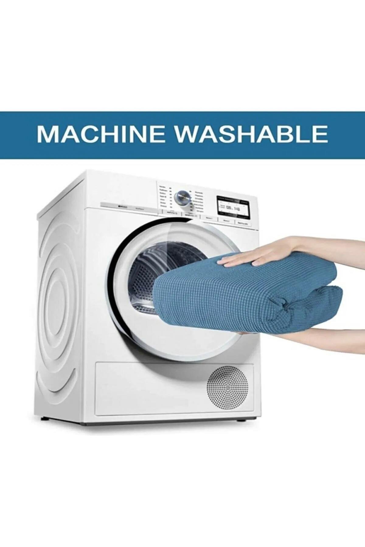 Jakarlı Koltuk Örtüsü Takımı Sepet Desen 3+3+1+1 - Krem