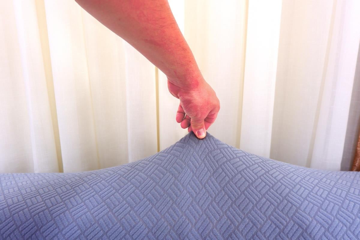 Jakarlı Koltuk Örtüsü Takımı Sepet Desen 3+3+1+1 - Gri