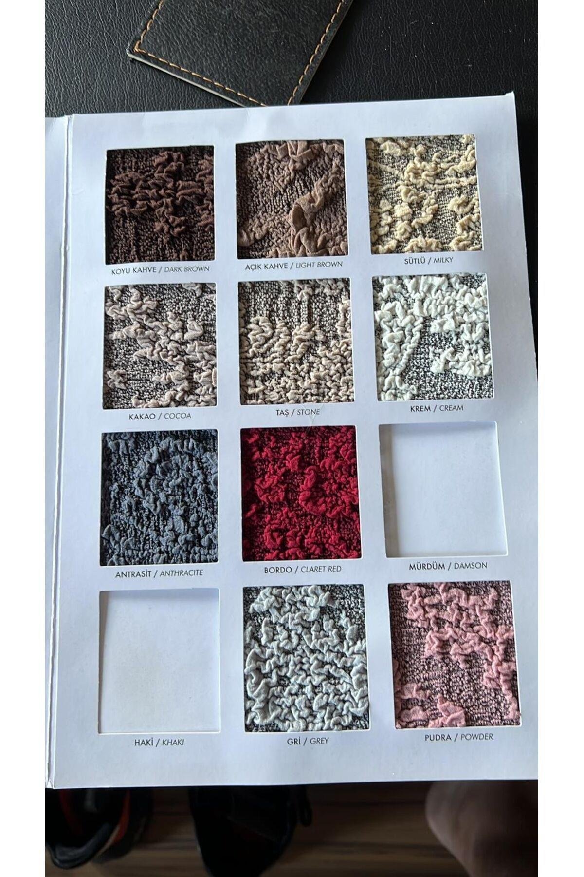 Jakarli tek kişilik koltuk örtüsü ,berjer kılıfı etekli şal desen (1 adet)