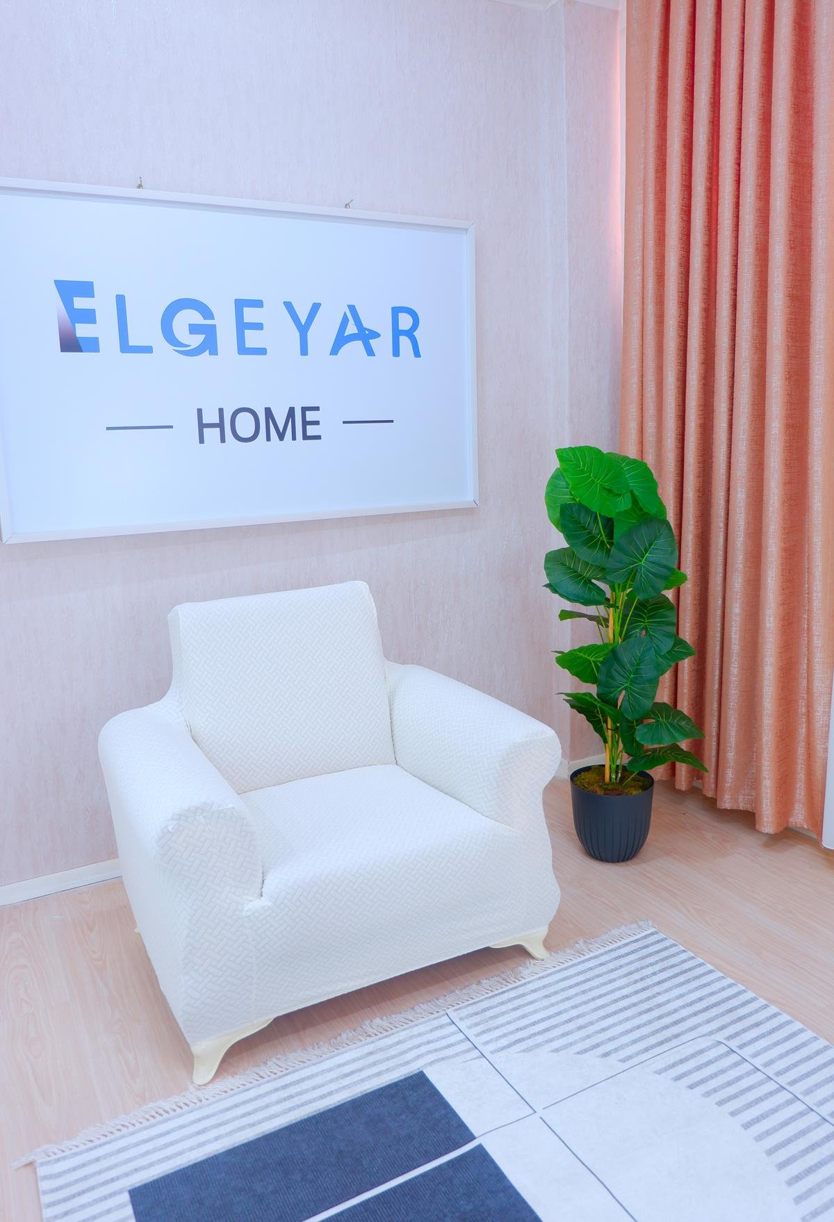 Jakarlı Tekli Koltuk Örtüsü Hasır Desen - Beyaz