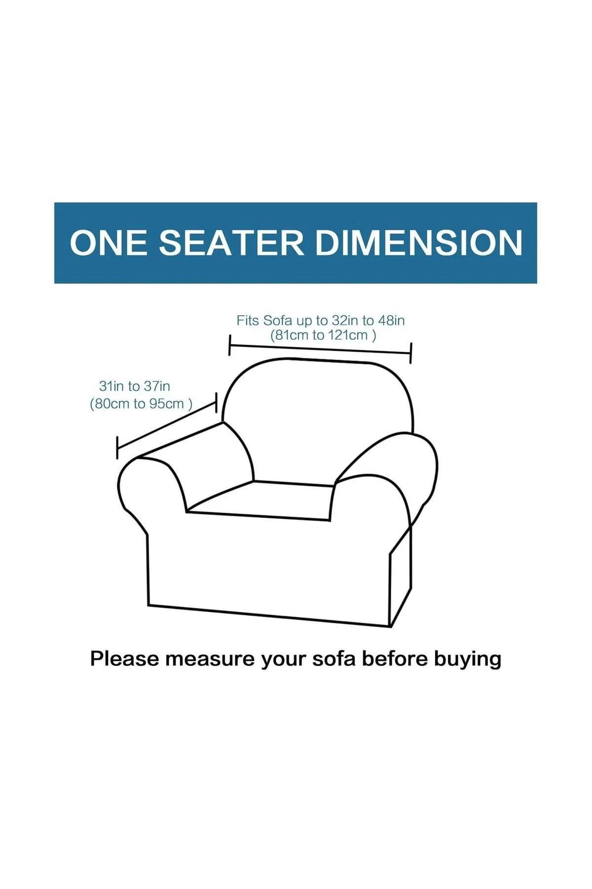 Jakarlı Tekli Koltuk Örtüsü Sepet Desen -  Antrasit