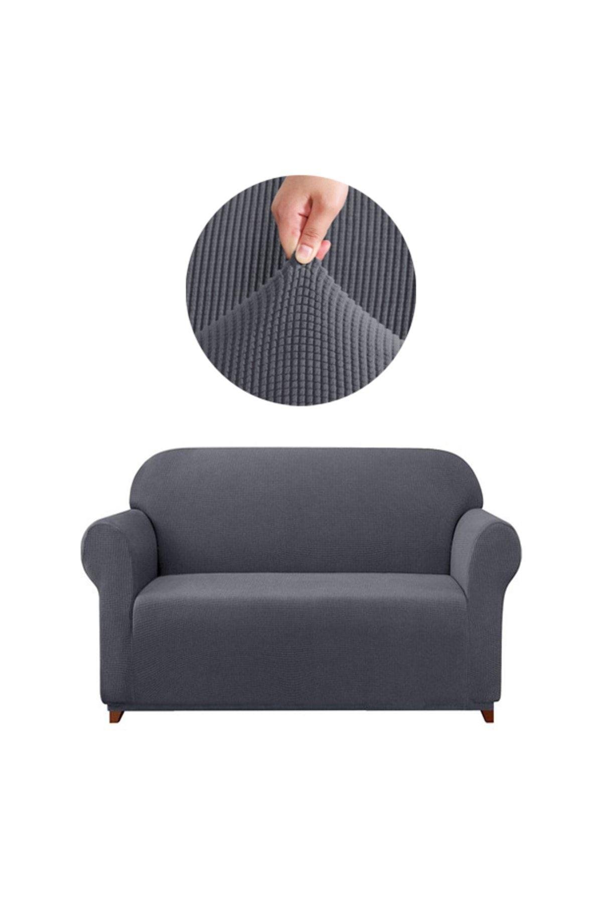 Likrali Koltuk, Kanepe, Çekyat Örtüsü 2 Kişilik Koltuk Örtüsü Lastikli, Pitikare Desen