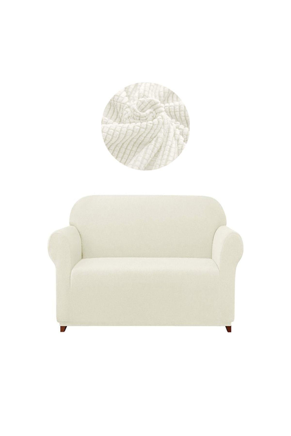 Likrali Koltuk, Kanepe, Çekyat Örtüsü 2 Kişilik Koltuk Örtüsü Lastikli, Pitikare Desen