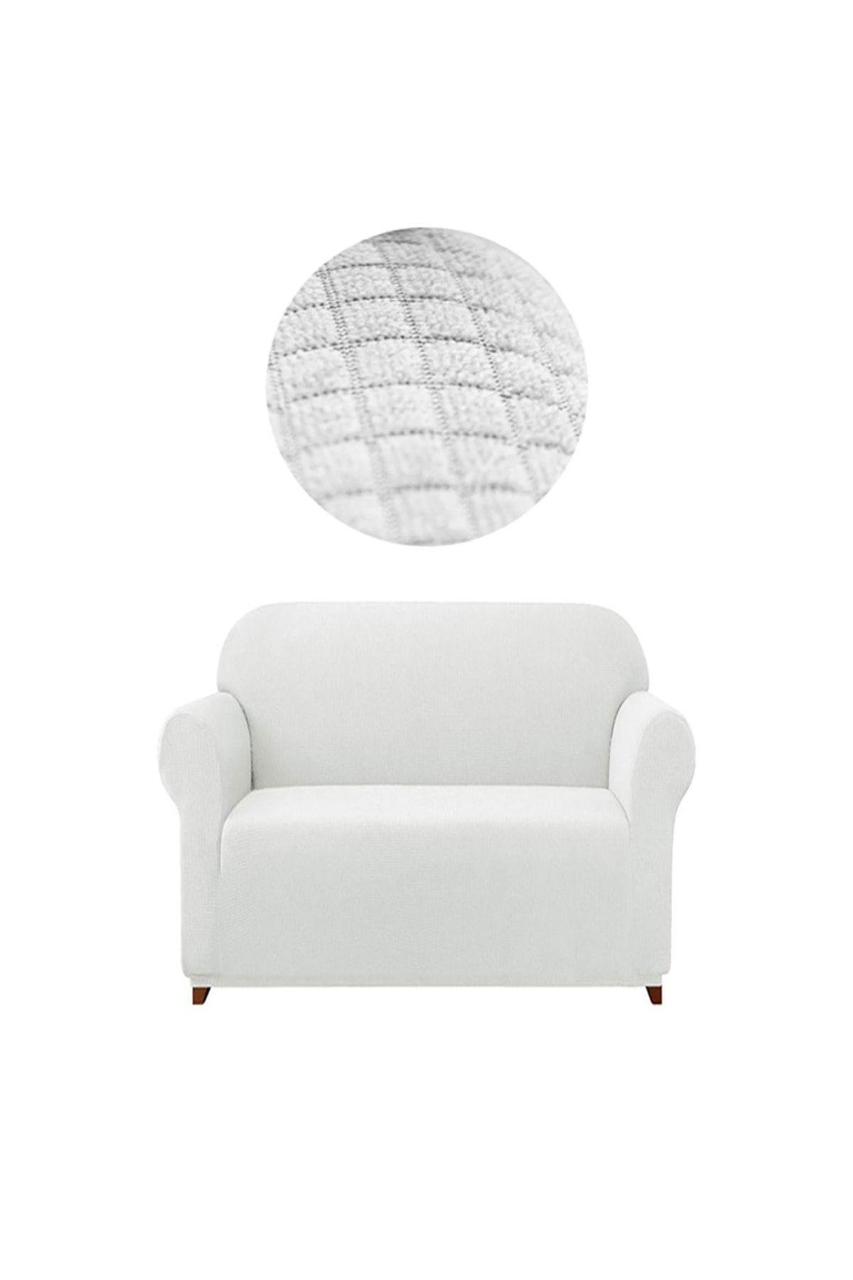 Likrali Koltuk, Kanepe, Çekyat Örtüsü 2 Kişilik Koltuk Örtüsü Lastikli, Pitikare Desen