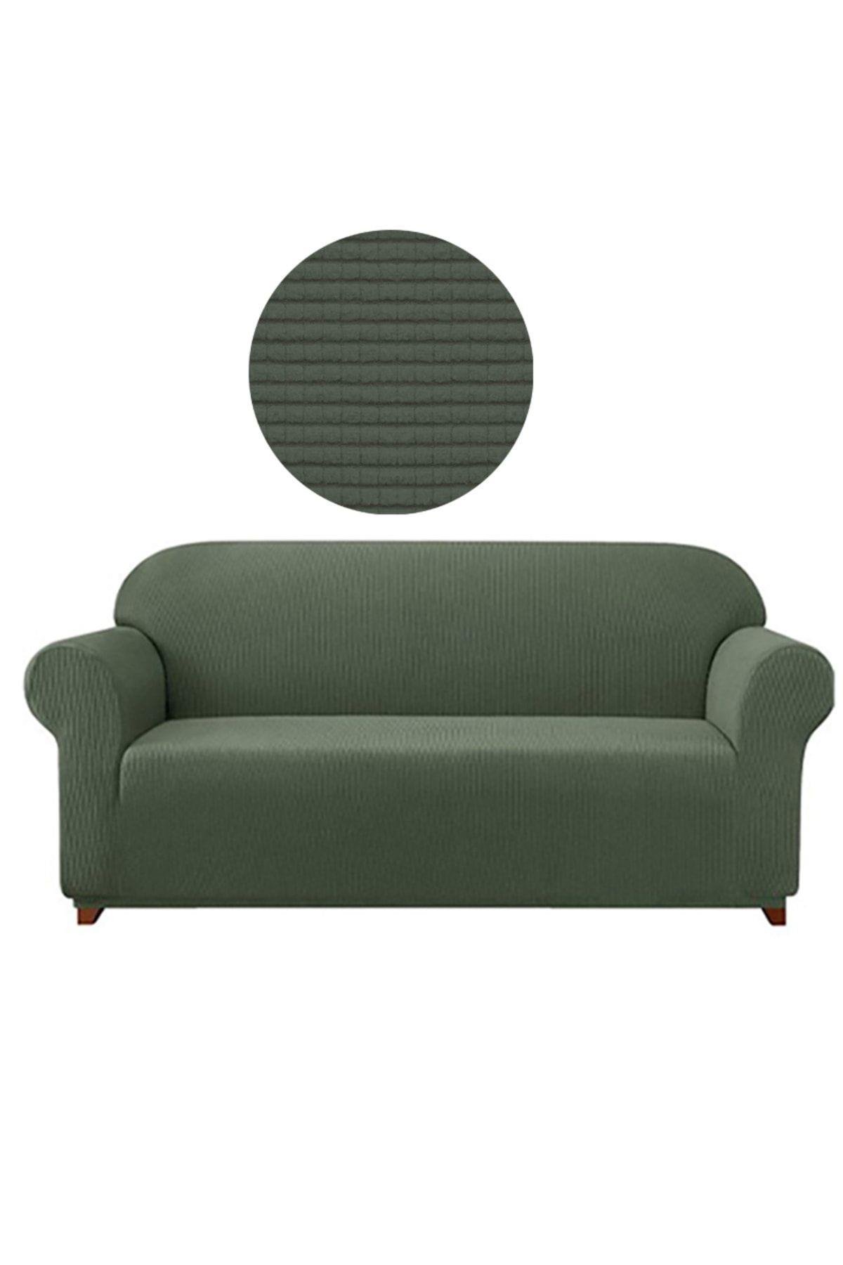 Likrali Koltuk, Kanepe, Çekyat Örtüsü 3 Kişilik Koltuk Örtüsü Lastikli, Pitikare Desen