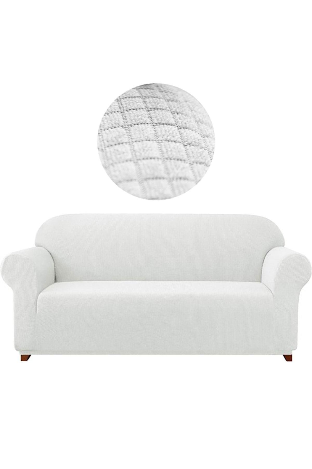 Likrali Koltuk, Kanepe, Çekyat Örtüsü 3 Kişilik Koltuk Örtüsü Lastikli, Pitikare Desen