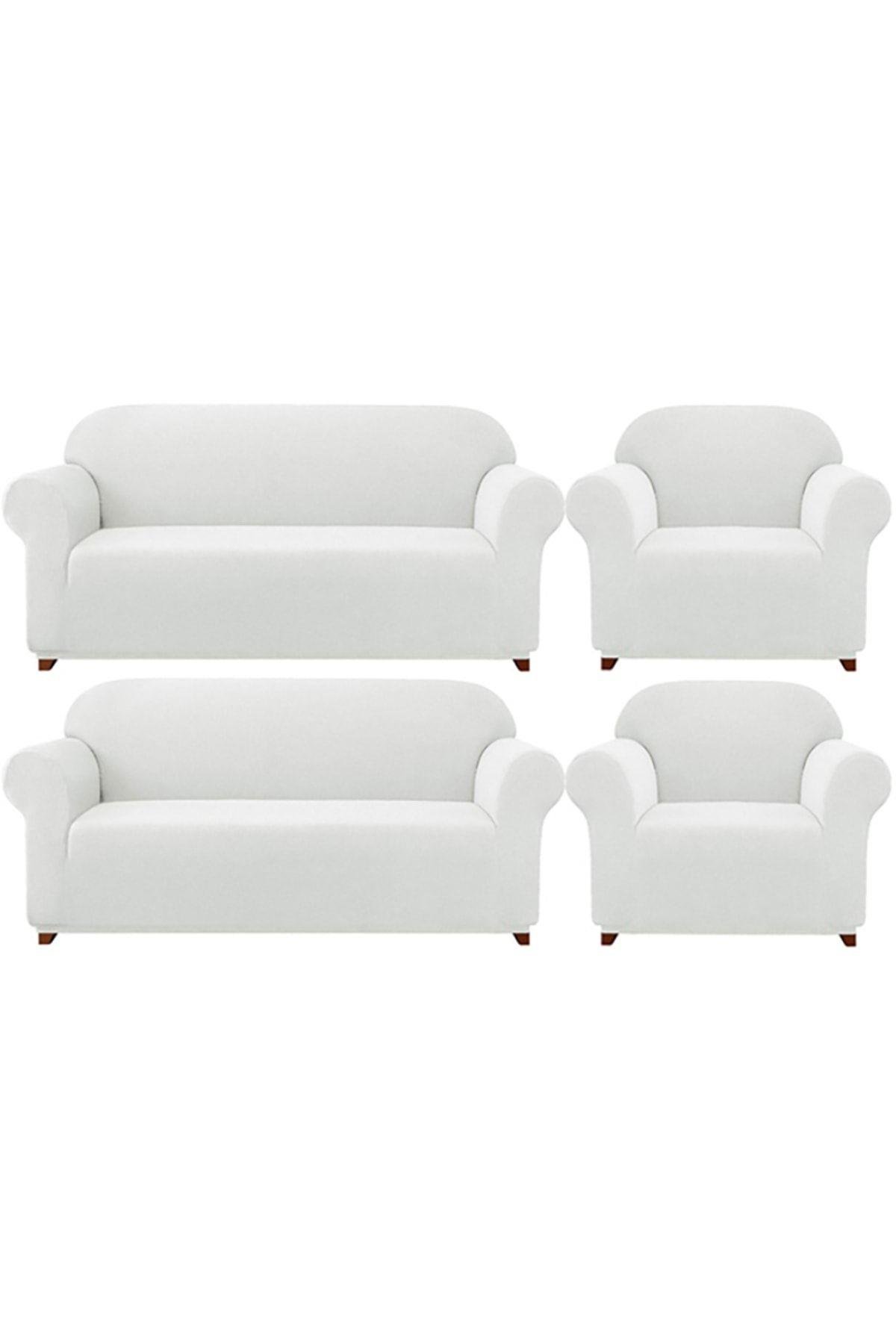 Likrali Koltuk, Kanepe, Çekyat Örtüsü Lastikli, Pitikare Desen3+3+1+1