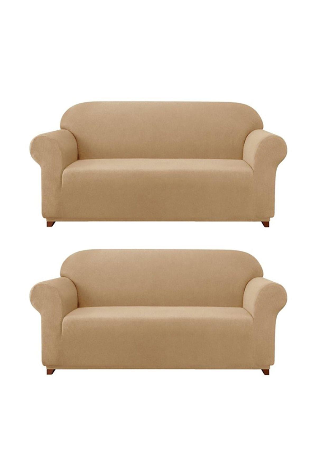 Likrali Koltuk, Kanepe, Çekyat Örtüsü Lastikli, Pitikare Desen3+3+1+1