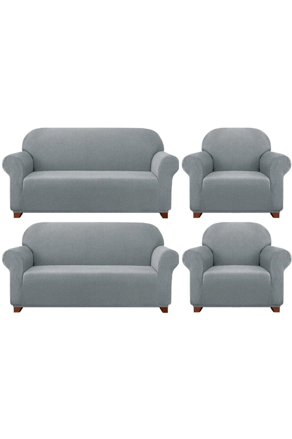 Likrali Koltuk, Kanepe, Çekyat Örtüsü Lastikli, Pitikare Desen3 3 1 1