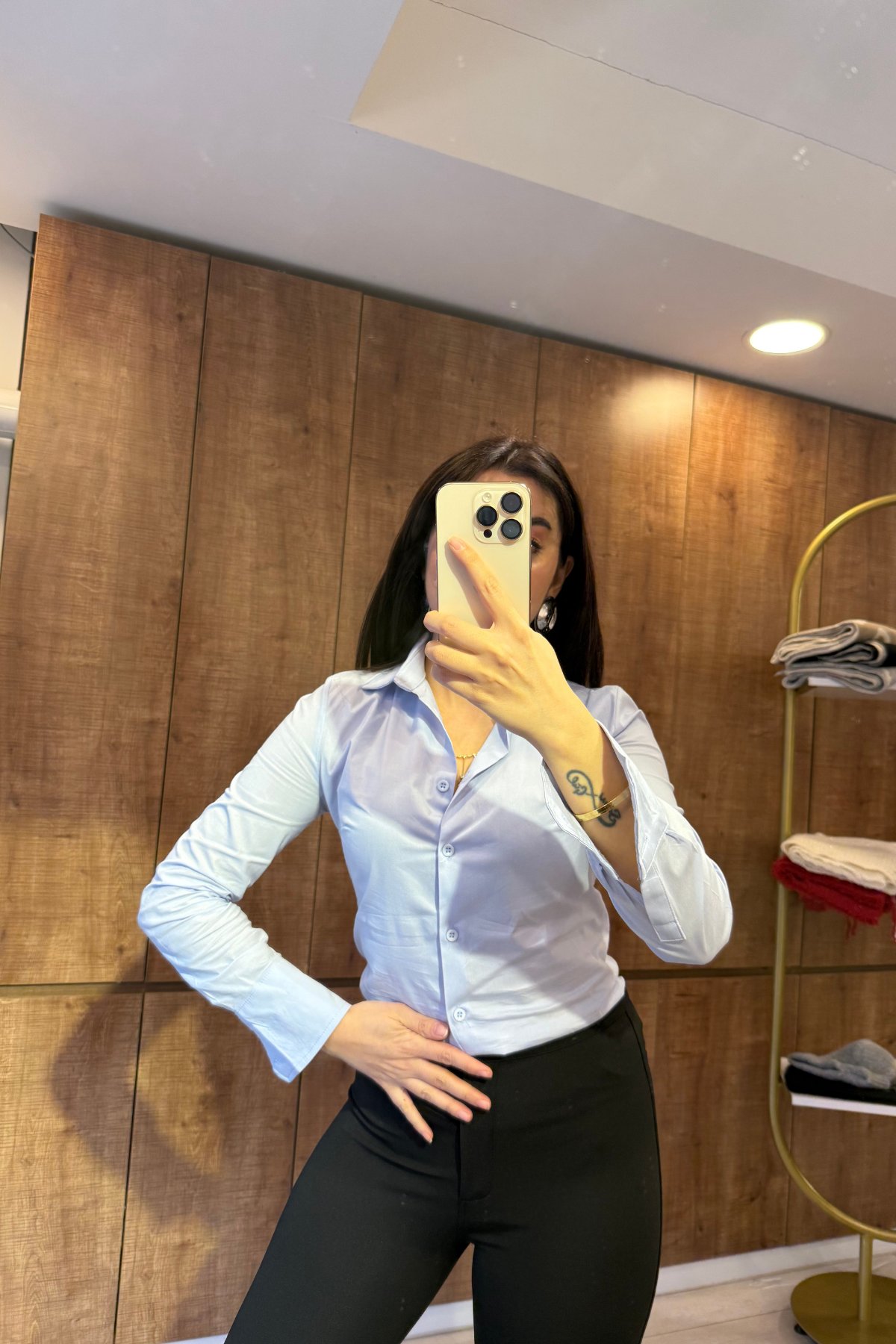 Karol slim fit pamuk gömlek