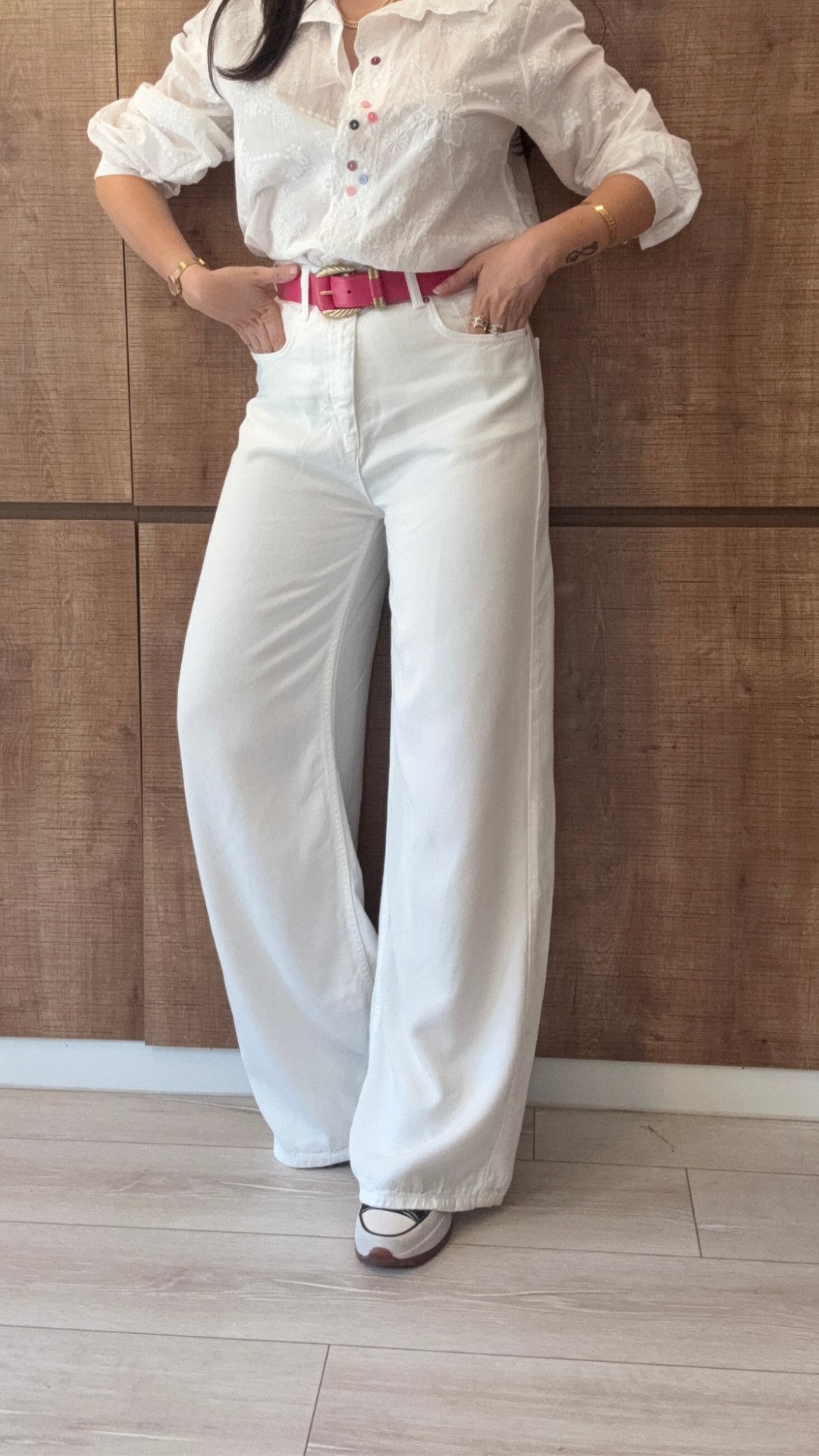 Premium Tencel Beyaz Palazzo Jean