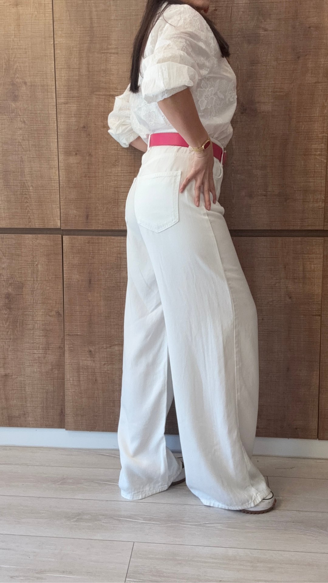 Premium Tencel Beyaz Palazzo Jean