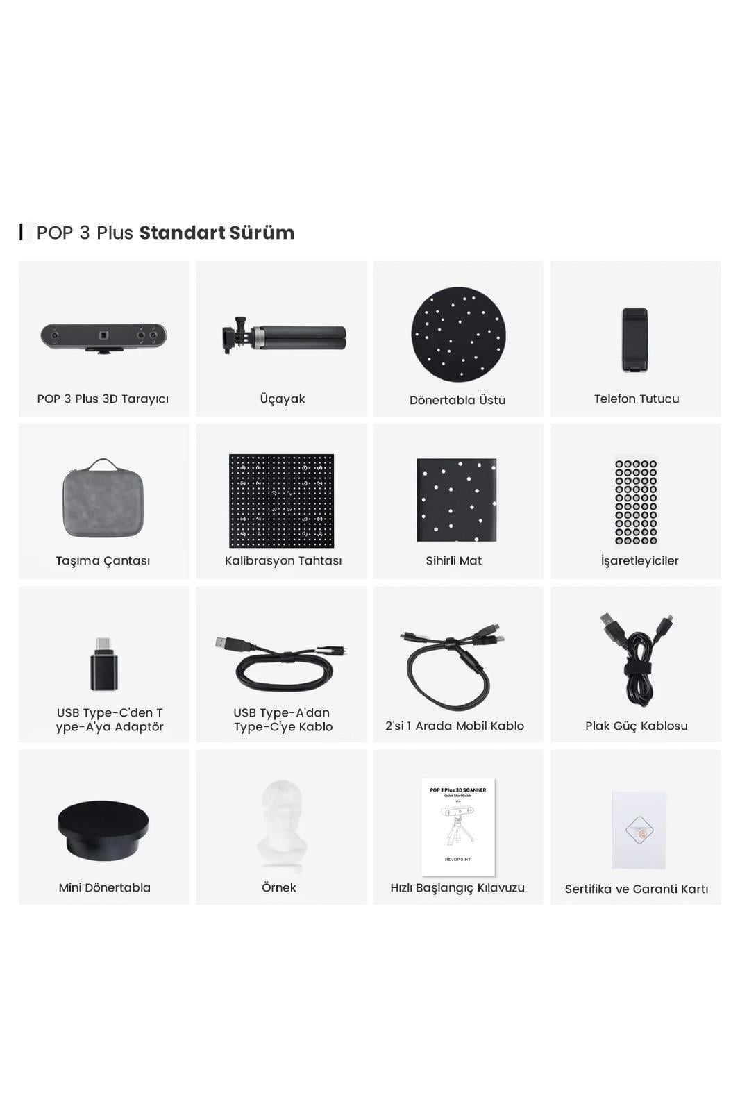 Revopoint POP 3 Plus Standart 3D Tarayıcı