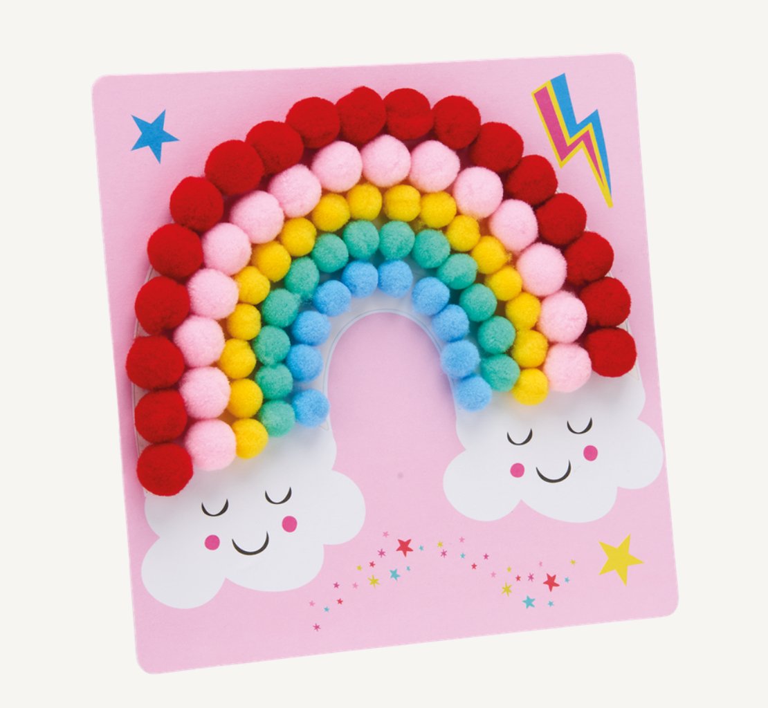 Floss and Rock Pompom El Sanatı Seti / Rainbow Fairy