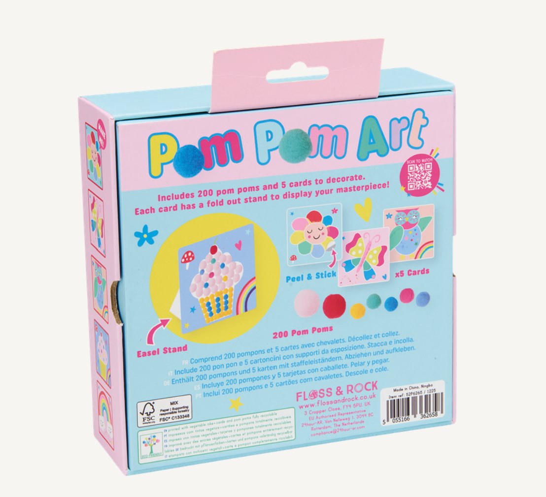 Floss and Rock Pompom El Sanatı Seti / Rainbow Fairy