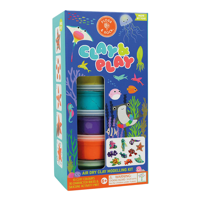 Floss & Rock Clay And Play Hava İle Kuruyan Kil Seti/ Ocean
