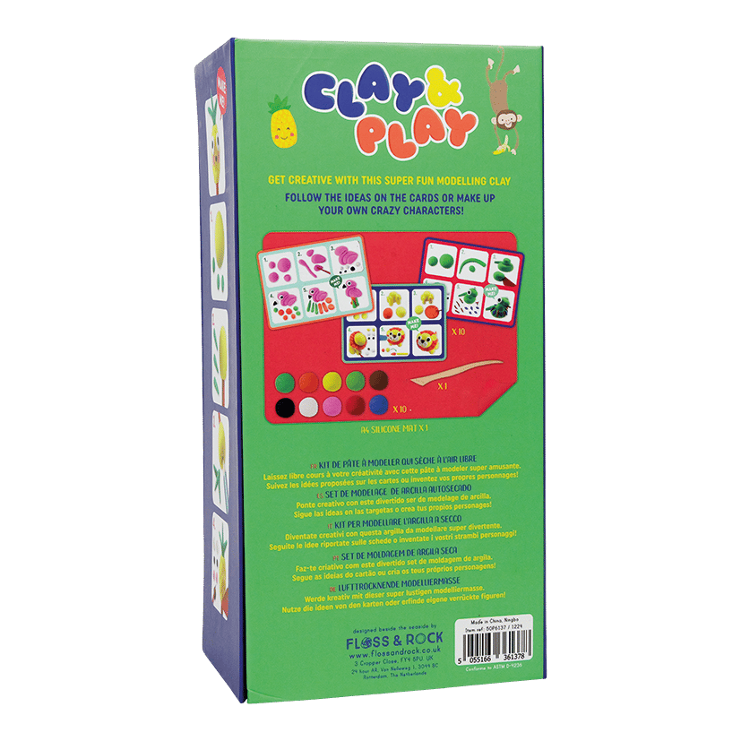 Floss & Rock Clay And Play Hava İle Kuruyan Kil Seti/ Jungle