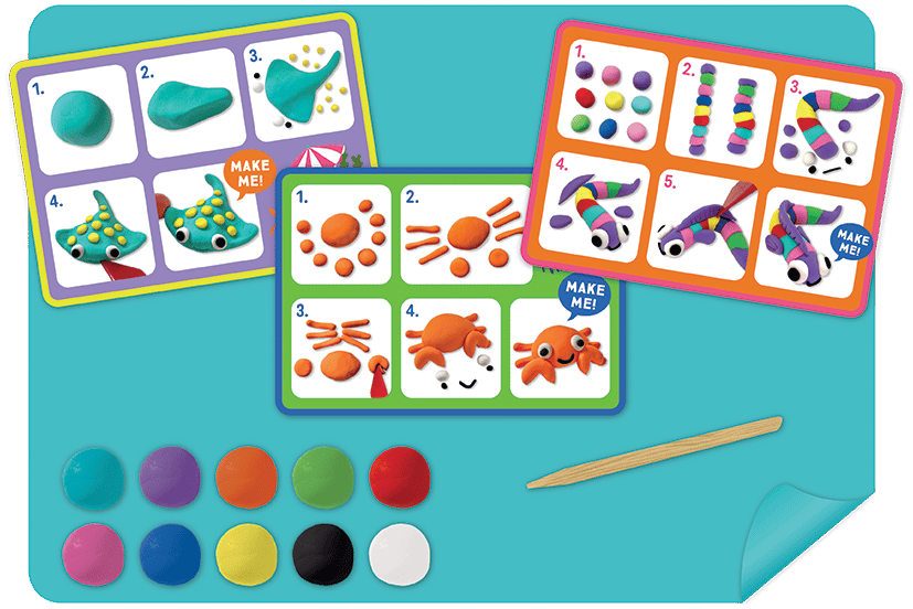 Floss & Rock Clay And Play Hava İle Kuruyan Kil Seti/ Ocean