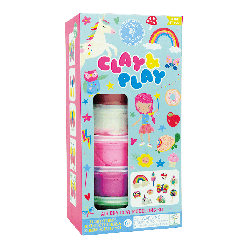Floss & Rock Clay And Play Hava İle Kuruyan Kil Seti/ Rainbow Fairy