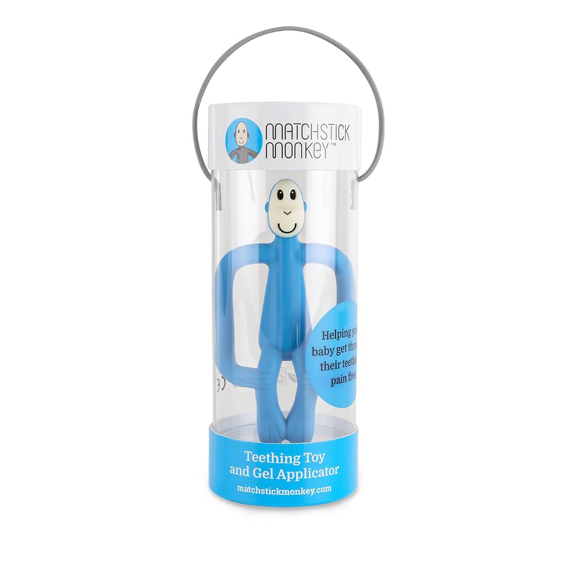 Matchstick Monkey  Silikon Diş Kaşıyıcı / Monkey (Bebe mavisi)